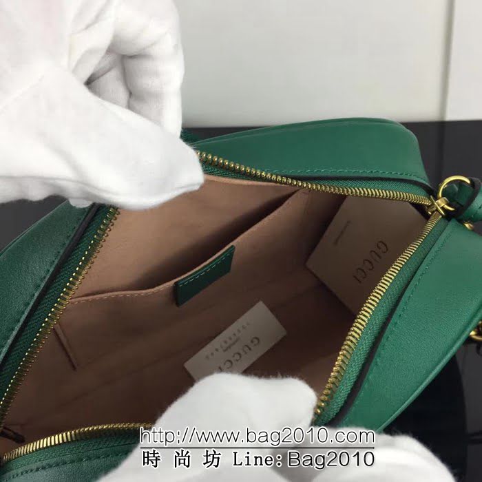 GUCCI古馳頂級原單 新款專櫃品質 實物實拍 447632綠色鏈條單肩斜跨包 HY1200